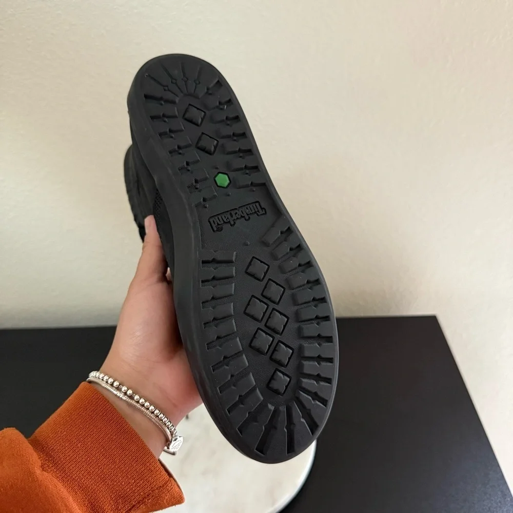 Timberland Black Nubuck Leather Dausette Sneaker Ankle Boots Sneakers Size 9.5 - Picture 9 of 10